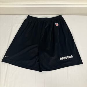 NIKE Oakland Las Vegas RAIDERS Practice Shorts Men's Size XL Black